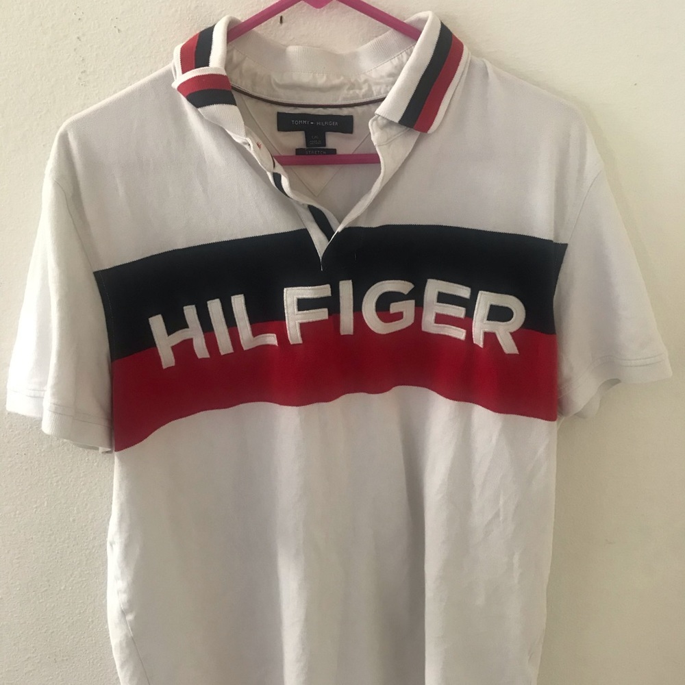 Tommy Hilfiger Polo Shirt Sz Large